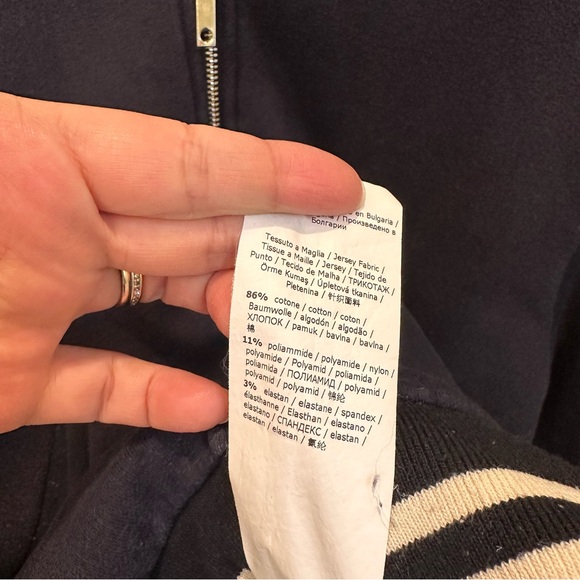 Marella Label-replaced with Intrend Cotton Jacket Size:S US 4/6 Dark Blue Spring - Picture 10 of 12